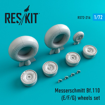 Shop Bf.110 (E,F,G) wheels set (1/72) Scale Plastic Models Kits. Accessories and Resin Parts. Reskit online Store
