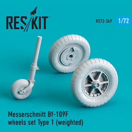 Shop Bf-109 (F, G-early) wheels set ype 1 (weighted) (1/72) Scale Plastic Models Kits. Accessories and Resin Parts. Reskit online Store