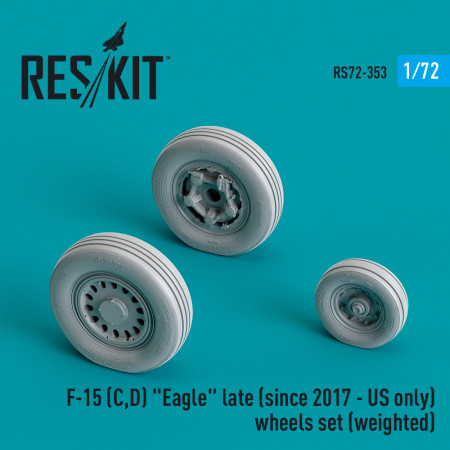 Shop F-15 (C,D) "Eagle" late (since 2017 - US only) wheels set (weighted) (Resin & 3D Printed) (1/72) Scale Plastic Models Kits. Accessories and Resin Parts. Reskit online Store