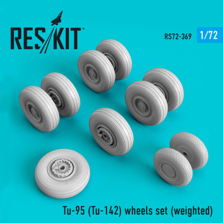 Shop Tu-95 "Bear" (Tu-142) wheels set (weighted) (1/72) Scale Plastic Models Kits. Accessories and Resin Parts. Reskit online Store