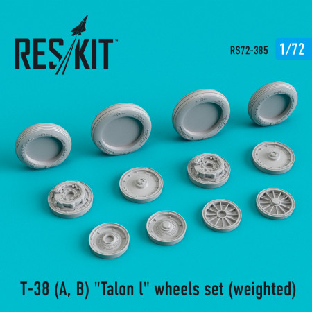 T-38 (A, B) "Talon l" wheels set (weighted) (1/72) Shop T-38 (A, B) "Talon l" wheels set (weighted) (1/72) Scale Plastic Models Kits. Accessories and Resin Parts. Reskit online Store