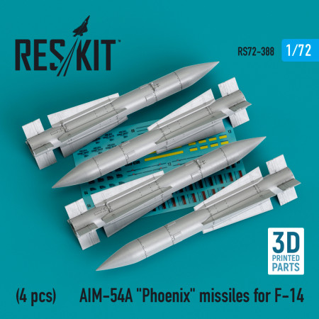 AIM-54A "Phoenix" missiles for F-14 (4pcs) (3D Printed) (1/72) Shop AIM-54A "Phoenix" missiles for F-14 (4pcs) (3D Printed) (1/72) Scale Plastic Models Kits. Accessories and Resin Parts. Reskit online Store