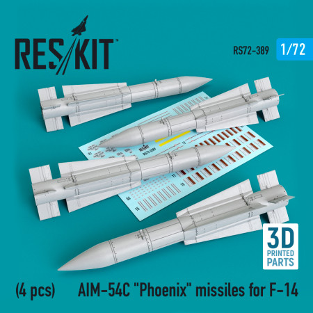 AIM-54C "Phoenix" missiles for F-14 (4pcs) (3D Printed) (1/72) Shop AIM-54C "Phoenix" missiles for F-14 (4pcs) (3D Printed) (1/72) Scale Plastic Models Kits. Accessories and Resin Parts. Reskit online Store