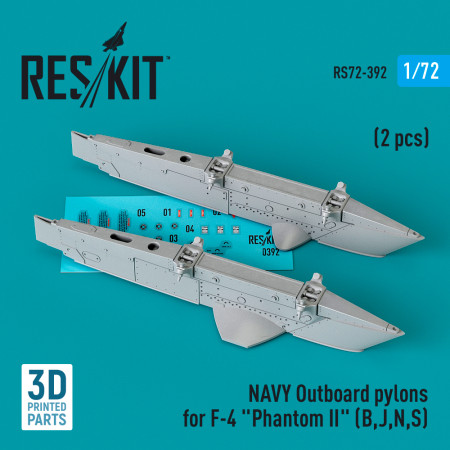 NAVY Outboard pylons for F-4 "Phantom II" (B,J,N,S) (2 pcs) (3D Printed) (1/72) Shop NAVY Outboard pylons for F-4 "Phantom II" (B,J,N,S) (2 pcs) (3D Printed) (1/72) Scale Plastic Models Kits. Accessories and Resin Parts. Reskit online Store