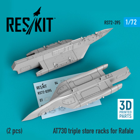 AT730 triple store racks for Rafale (2 pcs) (3D Printed) (1/72) Shop AT730 triple store racks for Rafale (2 pcs) (3D Printed) (1/72) Scale Plastic Models Kits. Accessories and Resin Parts. Reskit online Store