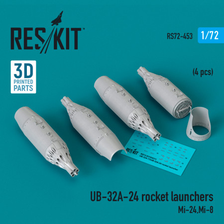 UB-32A-24 rocket launchers (4 pcs) (3D Printed) (1/72) Shop UB-32A-24 rocket launchers (4 pcs) (3D Printed) (1/72) Scale Plastic Models Kits. Accessories and Resin Parts. Reskit online Store
