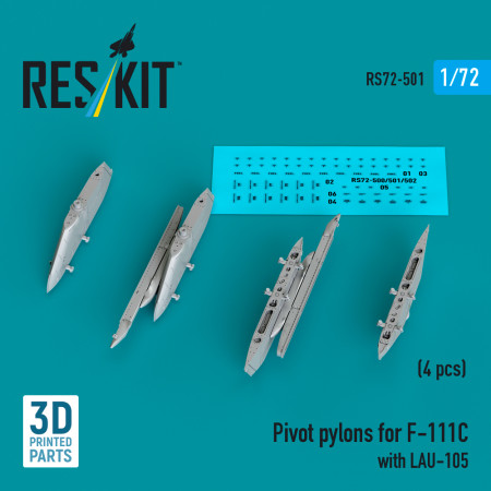 Shop Pivot pylons for F-111C with LAU-105 (4 pcs) (1/72) Scale Plastic Models Kits. Accessories and Resin Parts. Reskit online Store