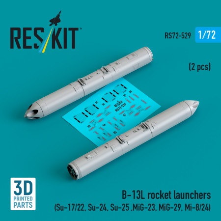 Shop B-13L rocket launchers (2 pcs) (3D Printed) (1/72) Scale Plastic Models Kits. Accessories and Resin Parts. Reskit online Store