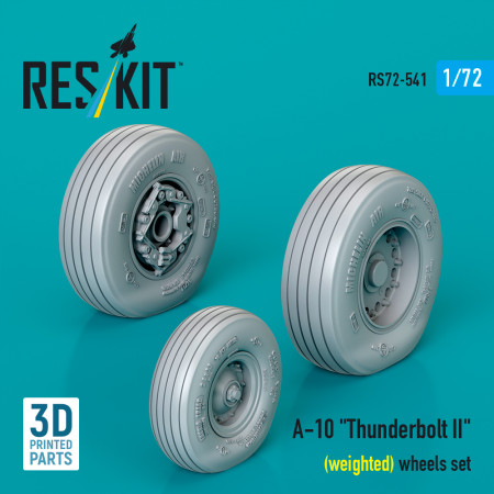 Shop A-10 "Thunderbolt II" (weighted) wheels set (3D Printed) (1/72) Scale Plastic Models Kits. Accessories and Resin Parts. Reskit online Store