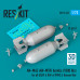 Shop AN-M65 (AN-M59) bombs (1000 lbs) for all USAF & RAF of WW2 & Korean War (2 pcs) (3D Printed) (1/72) Scale Plastic Models Kits. Accessories and Resin Parts. Reskit online Store