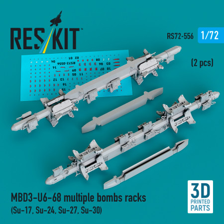 MBD3-U6-68 multiple bombs racks (2 pcs) (3D Printed) (1/72) Shop MBD3-U6-68 multiple bombs racks (2 pcs) (3D Printed) (1/72) Scale Plastic Models Kits. Accessories and Resin Parts. Reskit online Store
