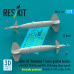 Shop GBU-10 "Paveway I" laser guided bombs with BSU-37/B fin and BSU-3A/B wing (slow speed) thermally protected (2 pcs) (3D Printed) (1/72) Scale Plastic Models Kits. Accessories and Resin Parts. Reskit online Store