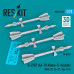 Shop R-27EP (AA-10 Alamo-F) missiles (4 pcs) (3D Printed) (1/72) Scale Plastic Models Kits. Accessories and Resin Parts. Reskit online Store