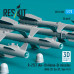 Shop R-27ET (AA-10 Alamo-D) missiles (4 pcs) (3D Printed) (1/72) Scale Plastic Models Kits. Accessories and Resin Parts. Reskit online Store