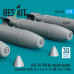 Shop BLU-1B (750lb) napalm bombs finned MXU-393/B (4 pcs) (3D Printed) (1/72) Scale Plastic Models Kits. Accessories and Resin Parts. Reskit online Store