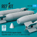 Shop BLU-1B (750lb) napalm bombs finned MXU-469/B (4 pcs) (3D Printed) (1/72) Scale Plastic Models Kits. Accessories and Resin Parts. Reskit online Store