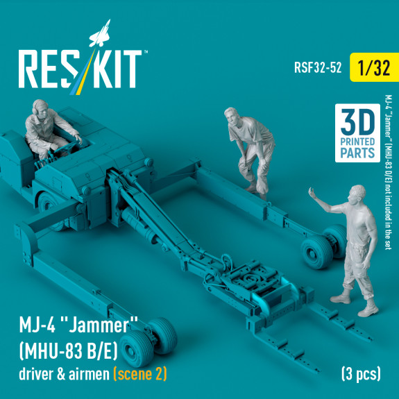 Shop MJ-4 "Jammer" (MHU-83 B/E) driver & airmen (scene 2) (3 pcs) (3D Printed) (1/32) Scale Plastic Models Kits. Accessories and Resin Parts. Reskit online Store