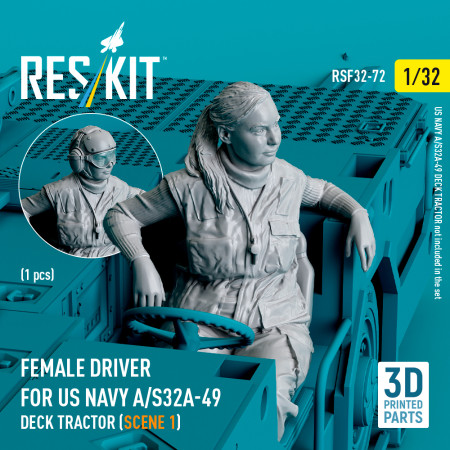 Shop Female driver for US NAVY A/S32A-49 Deck Tractor (scene 1) (1 pcs) (3D Printed) (1/32) Scale Plastic Models Kits. Accessories and Resin Parts. Reskit online Store