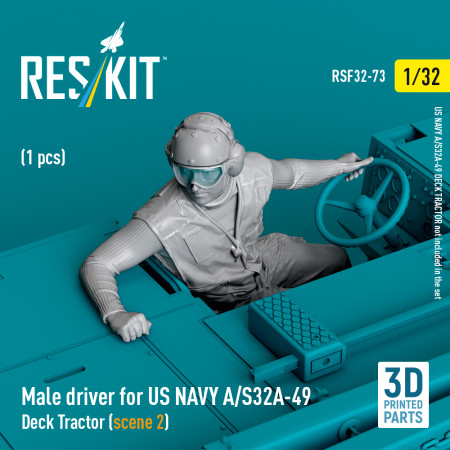 Shop Male driver for US NAVY A/S32A-49 Deck Tractor (scene 2) (1 pcs) (3D Printed) (1/32) Scale Plastic Models Kits. Accessories and Resin Parts. Reskit online Store