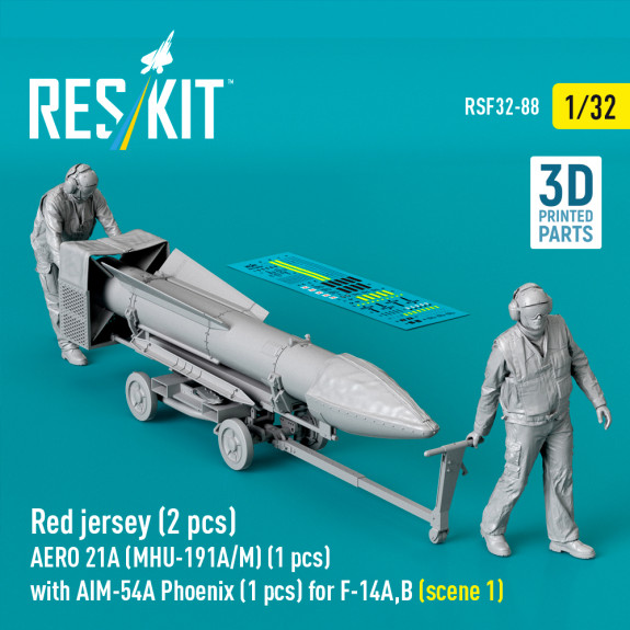 Червона майка (2 шт.) AERO 21A (MHU-191A/M) (1 шт.) з AIM-54A Phoenix (1 шт.) для F-14A,B (сцена 1) (3D-друк) (1/32) Купити Червона майка (2 шт.) AERO 21A (MHU-191A/M) (1 шт.) з AIM-54A Phoenix (1 шт.) для F-14A,B (сцена 1) (3D-друк) (1/32) Збірні пластикові моделі. Аксесуари та смоляні запчастини деталі. Інтернет магазин Reskit
