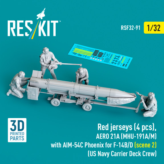 Red jerseys (4 pcs), AERO 21A (MHU-191A/M) with AIM-54C Phoenix for F-14B/D (scene 2) (US Navy Carrier Deck Crew) (3D Printed) (1/32) Shop Red jerseys (4 pcs), AERO 21A (MHU-191A/M) with AIM-54C Phoenix for F-14B/D (scene 2) (US Navy Carrier Deck Crew) (3D Printed) (1/32) Scale Plastic Models Kits. Accessories and Resin Parts. Reskit online Store