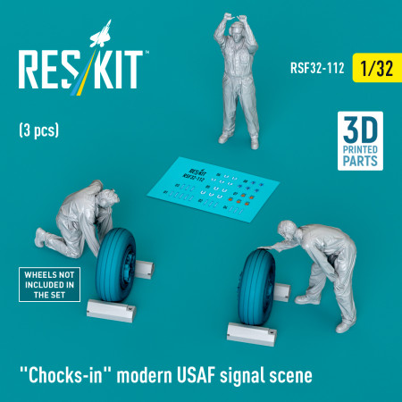 Сцена сигналу «Chocks in» сучасних ВПС США (3 шт.) (3D-друк) (1/32) Купити Сцена сигналу «Chocks in» сучасних ВПС США (3 шт.) (3D-друк) (1/32) Збірні пластикові моделі. Аксесуари та смоляні запчастини деталі. Інтернет магазин Reskit
