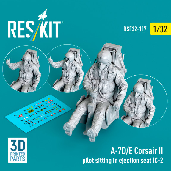 A-7D/E Corsair II pilot sitting in ejection seat IC-2 (3D Printed) (1/32) Shop A-7D/E Corsair II pilot sitting in ejection seat IC-2 (3D Printed) (1/32) Scale Plastic Models Kits. Accessories and Resin Parts. Reskit online Store