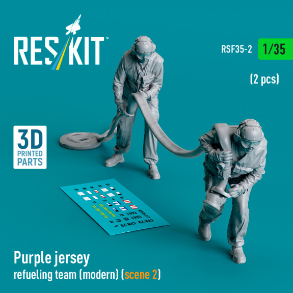 Shop Purple jersey refueling team (modern) (scene 2) (2 pcs) (3D Printed) (1/35) Scale Plastic Models Kits. Accessories and Resin Parts. Reskit online Store