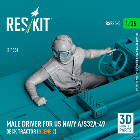 Shop Male driver for US NAVY A/S32A-49 Deck Tractor (scene 2) (1 pcs) (3D Printed) (1/35) Scale Plastic Models Kits. Accessories and Resin Parts. Reskit online Store