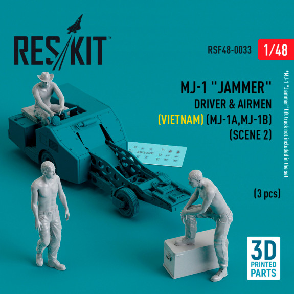 Shop MJ-1 "Jammer" Driver & airmens (Vietnam) (MJ-1A,MJ-1B) (scene 2) (3 pcs) (3D Printed) (1/48) Scale Plastic Models Kits. Accessories and Resin Parts. Reskit online Store