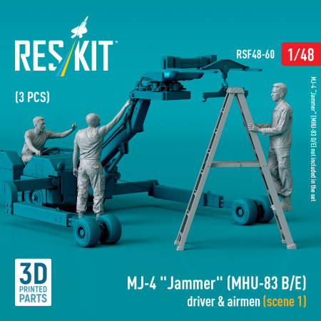 Shop MJ-4 "Jammer" (MHU-83 B/E) driver & airmen (scene 1) (3 pcs) (3D Printed) (1/48) Scale Plastic Models Kits. Accessories and Resin Parts. Reskit online Store