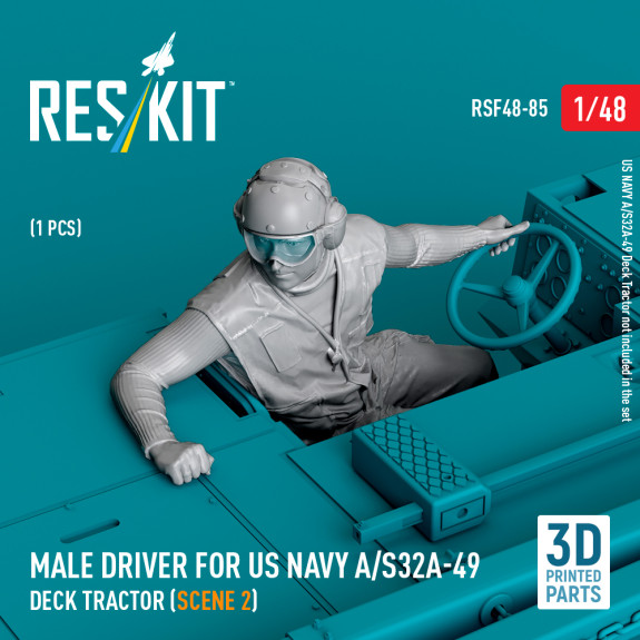 Shop Male driver for US NAVY A/S32A-49 Deck Tractor (scene 2) (1 pcs) (3D Printed) (1/48) Scale Plastic Models Kits. Accessories and Resin Parts. Reskit online Store