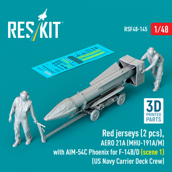 Red jerseys (2 pcs), AERO 21A (MHU-191A/M) with AIM-54C Phoenix for F-14B/D (scene 1) (US Navy Carrier Deck Crew) (3D Printed) (1/48) Shop Red jerseys (2 pcs), AERO 21A (MHU-191A/M) with AIM-54C Phoenix for F-14B/D (scene 1) (US Navy Carrier Deck Crew) (3D Printed) (1/48) Scale Plastic Models Kits. Accessories and Resin Parts. Reskit online Store