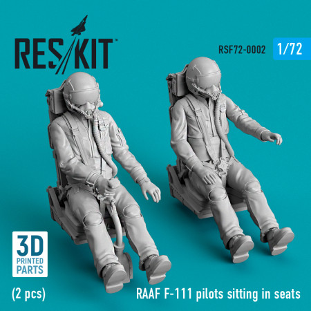 Shop RAAF F-111 pilots sitting in seats (2 pcs) (3D Printed) (1/72) Scale Plastic Models Kits. Accessories and Resin Parts. Reskit online Store