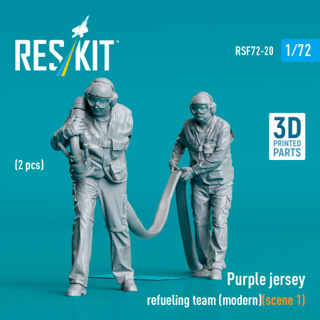 Shop Purple jersey refueling team (modern) (scene 1) (2 pcs) (3D Printed) (1/72) Scale Plastic Models Kits. Accessories and Resin Parts. Reskit online Store