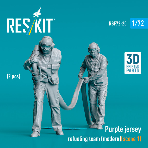 Shop Purple jersey refueling team (modern) (scene 1) (2 pcs) (3D Printed) (1/72) Scale Plastic Models Kits. Accessories and Resin Parts. Reskit online Store