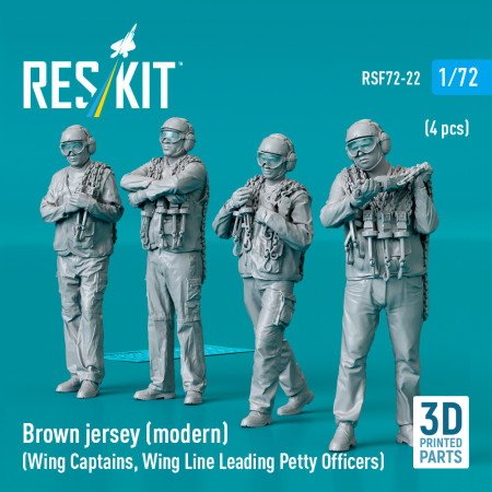 Shop Brown jersey (modern) (Wing Captains, Wing Line Leading Petty Officers) (4 pcs) (3D Printed) (1/72) Scale Plastic Models Kits. Accessories and Resin Parts. Reskit online Store