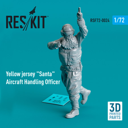 Shop Yellow jersey "Santa" Aircraft Handling Officer (1 pcs)  (3D Printed) (1/72) Scale Plastic Models Kits. Accessories and Resin Parts. Reskit online Store