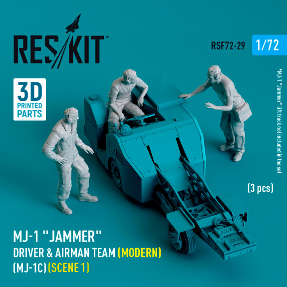 Shop MJ-1 "Jammer" Driver & airman team (Modern) (MJ-1C) (scene 1) (3 pcs) (3D Printed) (1/72) Scale Plastic Models Kits. Accessories and Resin Parts. Reskit online Store