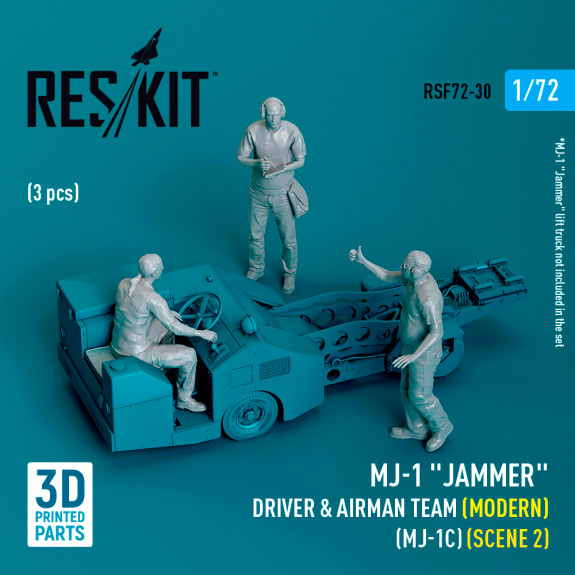 Shop MJ-1 "Jammer" Driver & airman team (Modern) (MJ-1C) (scene 2) (3 pcs) (3D Printed) (1/72) Scale Plastic Models Kits. Accessories and Resin Parts. Reskit online Store