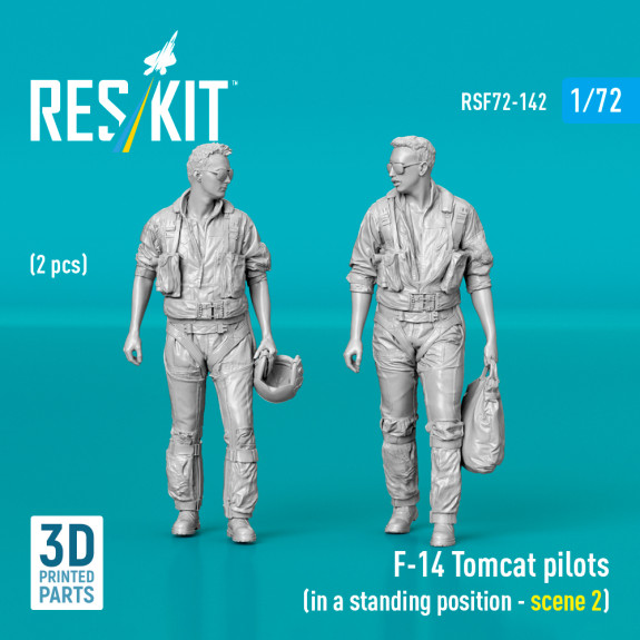 F-14 Tomcat pilots (in a standing position - scene 2) (2 pcs) (3D Printed) (1/72) Shop F-14 Tomcat pilots (in a standing position - scene 2) (2 pcs) (3D Printed) (1/72) Scale Plastic Models Kits. Accessories and Resin Parts. Reskit online Store