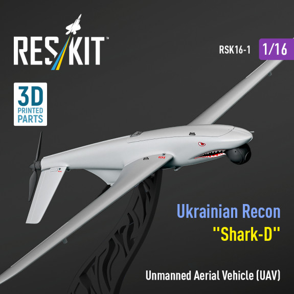 Shop Ukrainian Recon Unmanned Aerial Vehicle (UAV) "Shark-D" (3D Printed) (1/16) Scale Plastic Models Kits. Accessories and Resin Parts. Reskit online Store