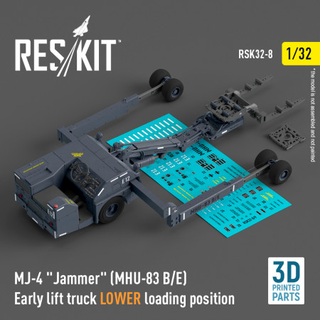 Shop MJ-4 "Jammer" (MHU-83 B/E) Early lift truck LOWER loading position (3D Printed model kit) (1/32) Scale Plastic Models Kits. Accessories and Resin Parts. Reskit online Store