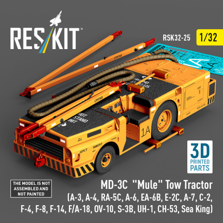 Shop MD-3С "Mule" Tow Tractor (3D Printed model kit) (1/32) Scale Plastic Models Kits. Accessories and Resin Parts. Reskit online Store