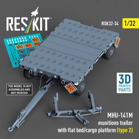 MHU-141M munitions trailer with flat bed/cargo platform (type 2) (3D Printed model kit) (1/32) Shop MHU-141M munitions trailer with flat bed/cargo platform (type 2) (3D Printed model kit) (1/32) Scale Plastic Models Kits. Accessories and Resin Parts. Reskit online Store