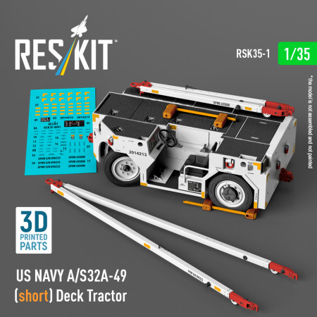 Shop US NAVY A/S32A-49 (short) Deck Tractor (3D Printed model kit) (1/35) Scale Plastic Models Kits. Accessories and Resin Parts. Reskit online Store