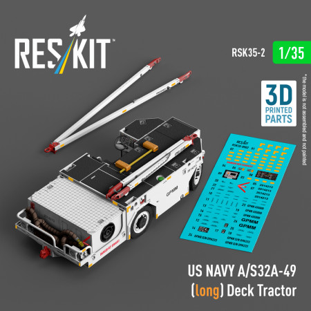 Shop US NAVY A/S32A-49 (long) Deck Tractor (3D Printed model kit) (1/35) Scale Plastic Models Kits. Accessories and Resin Parts. Reskit online Store