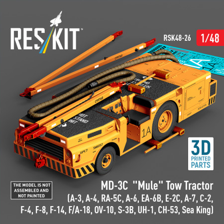 Shop MD-3С "Mule" Tow Tractor (3D Printed model kit) (1/48) Scale Plastic Models Kits. Accessories and Resin Parts. Reskit online Store