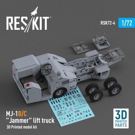 Shop MJ-1B/C "Jammer" lift truck  (3D Printed model kit) (1/72) Scale Plastic Models Kits. Accessories and Resin Parts. Reskit online Store