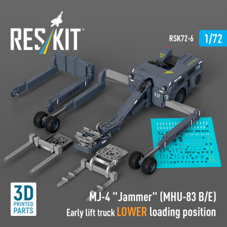 Shop MJ-4 "Jammer" (MHU-83 B/E) Early lift truck LOWER loading position (3D Printed model kit) (1/72) Scale Plastic Models Kits. Accessories and Resin Parts. Reskit online Store